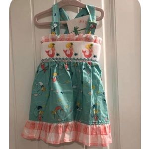 NWT Shrimp & Grits smocked mermaid dress